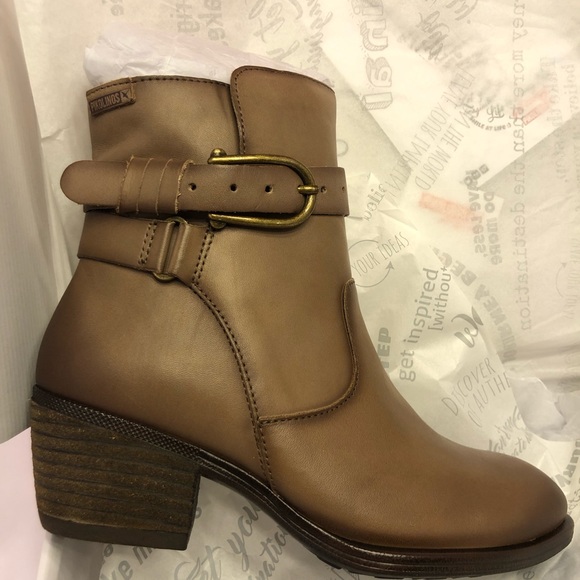 Pikolinos Leather Buckle Ankle Boots NWT US SIZE 7 - Picture 4 of 14